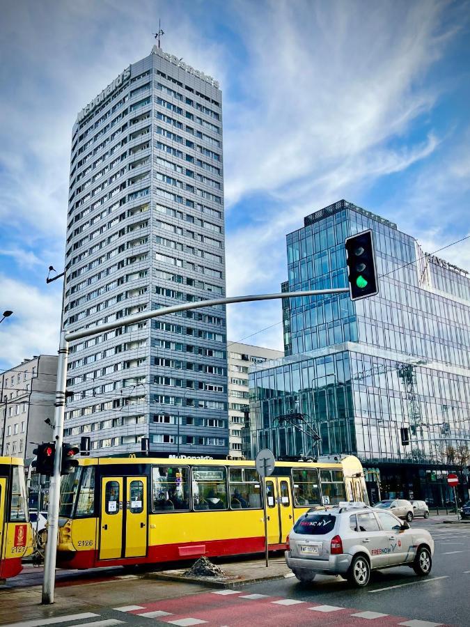 Super Apartament Blue Scisle Centrum Dwie Linie Metra Netflix Wifi 300 Mbs Panorama Miasta Warszawa Eksteriør billede
