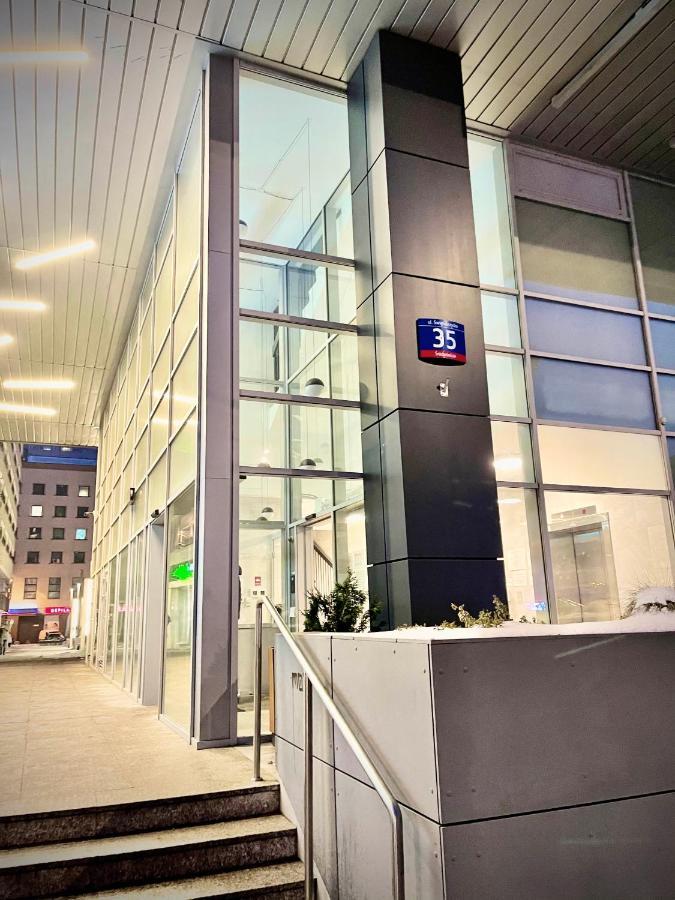 Super Apartament Blue Scisle Centrum Dwie Linie Metra Netflix Wifi 300 Mbs Panorama Miasta Warszawa Eksteriør billede
