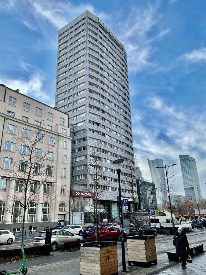 Super Apartament Blue Scisle Centrum Dwie Linie Metra Netflix Wifi 300 Mbs Panorama Miasta Warszawa Eksteriør billede
