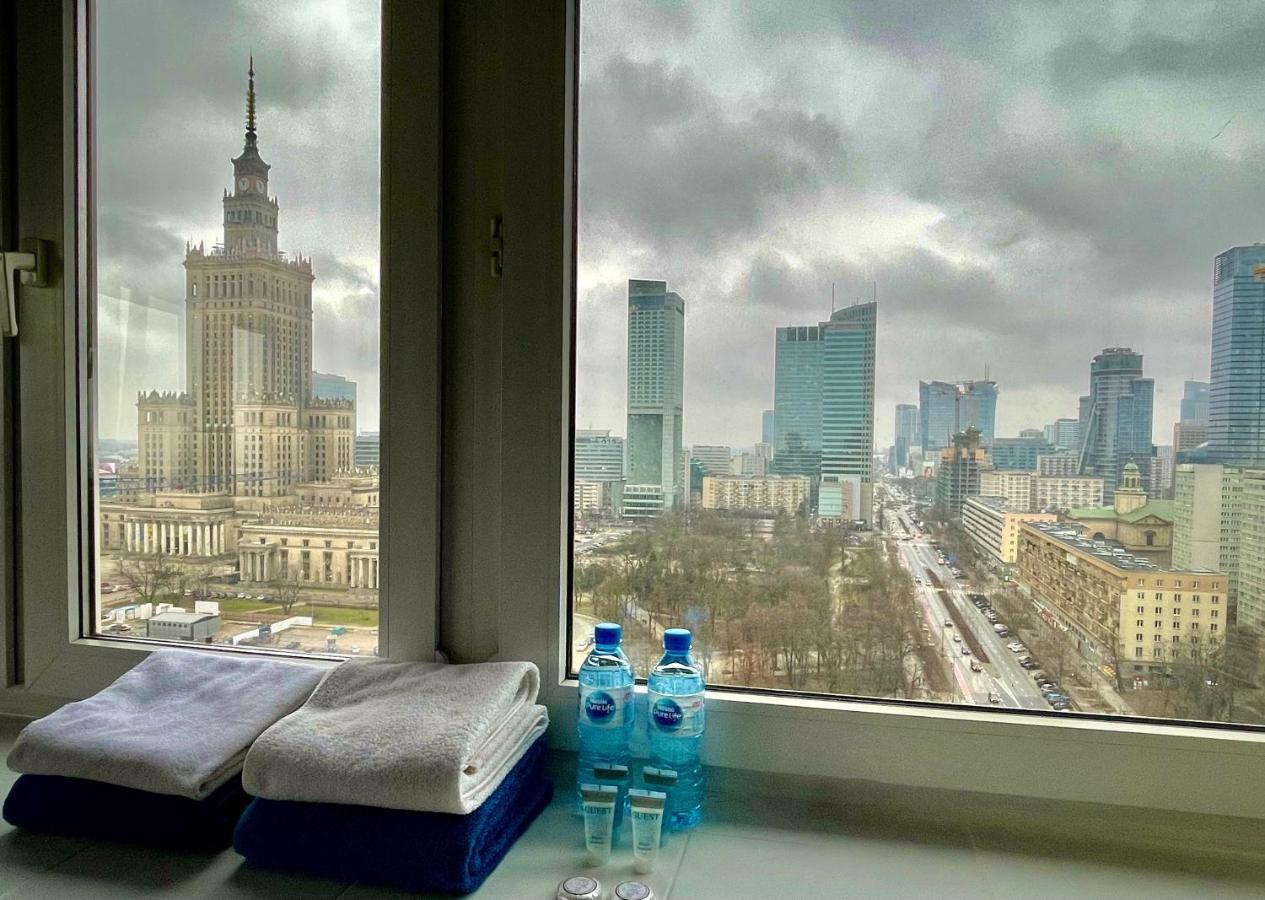 Super Apartament Blue Scisle Centrum Dwie Linie Metra Netflix Wifi 300 Mbs Panorama Miasta Warszawa Eksteriør billede