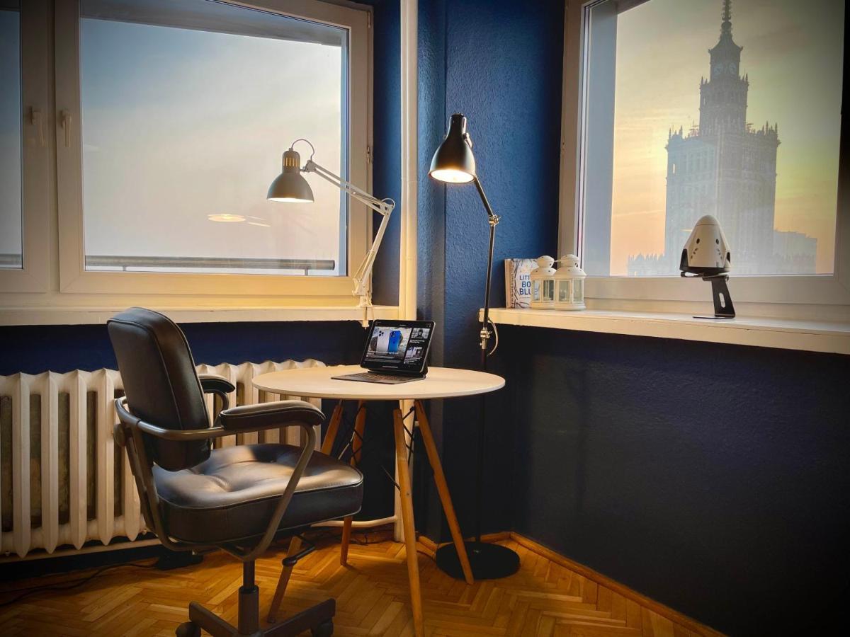 Super Apartament Blue Scisle Centrum Dwie Linie Metra Netflix Wifi 300 Mbs Panorama Miasta Warszawa Eksteriør billede