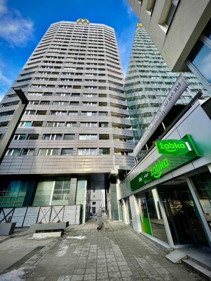 Super Apartament Blue Scisle Centrum Dwie Linie Metra Netflix Wifi 300 Mbs Panorama Miasta Warszawa Eksteriør billede