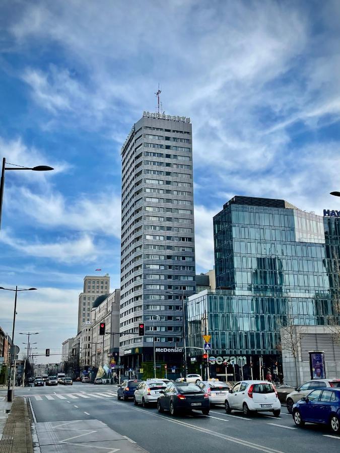 Super Apartament Blue Scisle Centrum Dwie Linie Metra Netflix Wifi 300 Mbs Panorama Miasta Warszawa Eksteriør billede