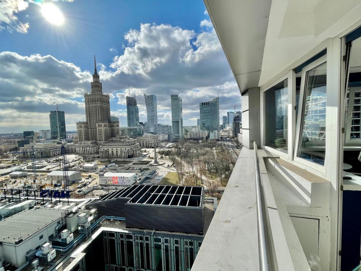 Super Apartament Blue Scisle Centrum Dwie Linie Metra Netflix Wifi 300 Mbs Panorama Miasta Warszawa Eksteriør billede